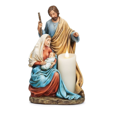 Holy Family With Baby Jesus Candle Holder