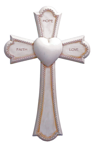 Faith Love and Hope Wall Cross