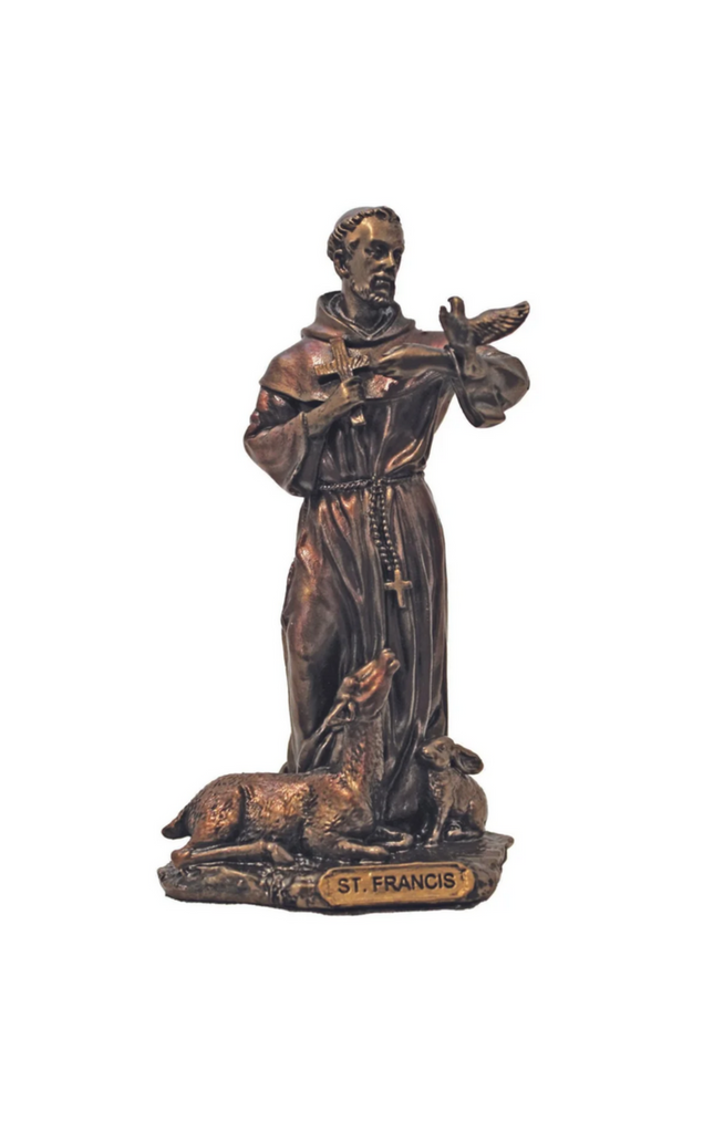 Saint Francis With Bird Figure