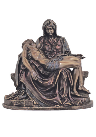 The Pieta Statue Blessed Mother Holding Crucified Son Jesus Michael Angelo