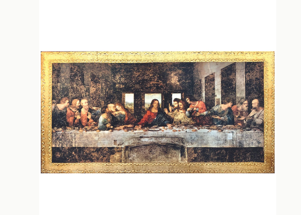 Last Supper Florentine Plaque by Da Vinci Made in Italy