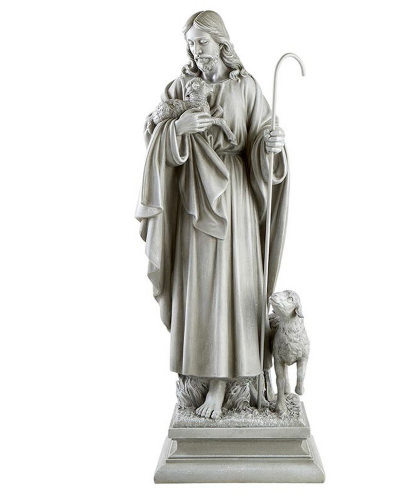 Jesus The Good Shepherd Garden Statue