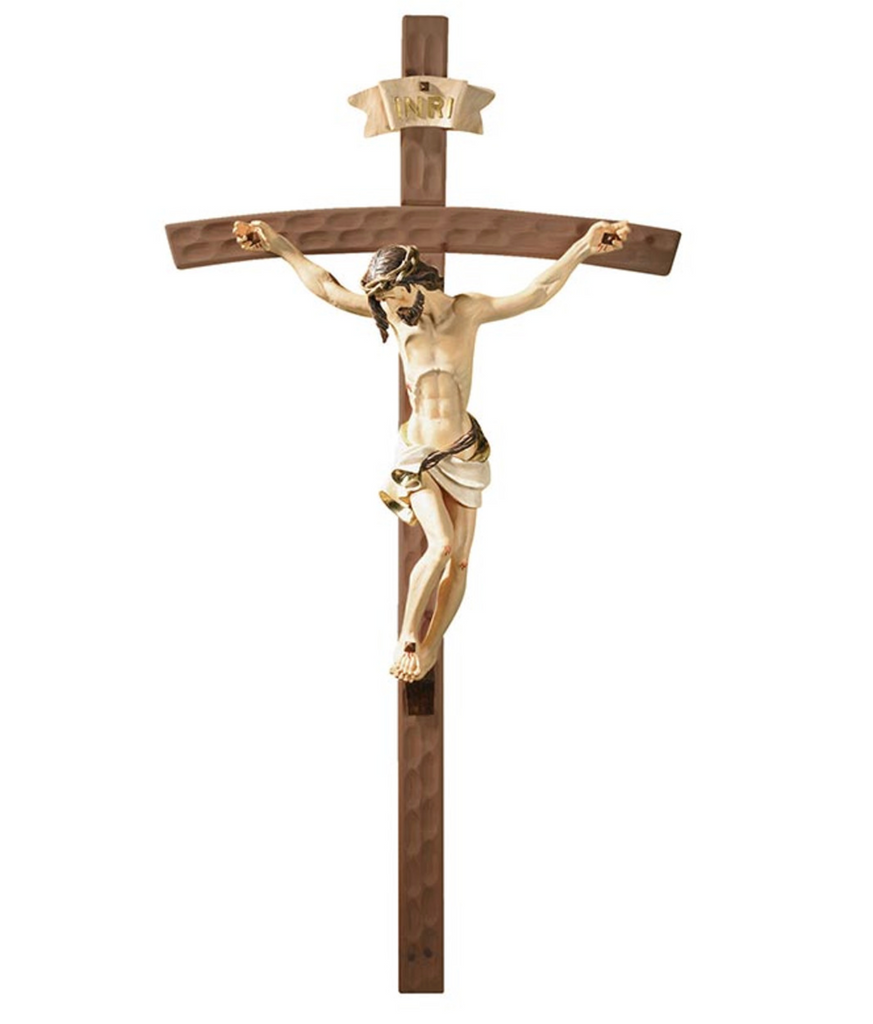 Val Gardena Jesus Wall Crucifix 50 Inch