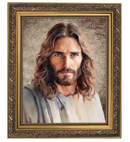 Jesus Come Follow Me Print In Ornate Frame