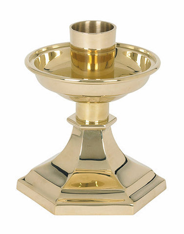 Polished Brass Altar Candlestick Holder Windsor Collection