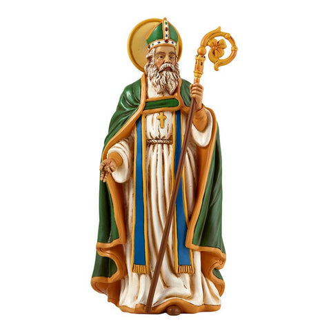 Saint Patrick Irish Statue 8 Inch Tall