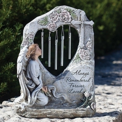 Always Remembered And Loved Angel Memorial Figure
