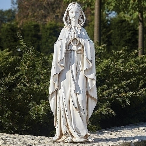 Our Lady Of Lourdes Vintage Style Statue