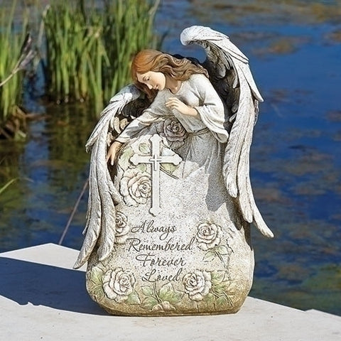 Memorial Angel Figure  Always Remembered Always Loved