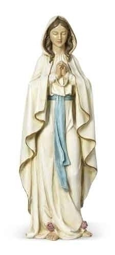 Our Lady of Lourdes Praying With Roses Statue 14" Tall  Beattitudes  Religious Gifts