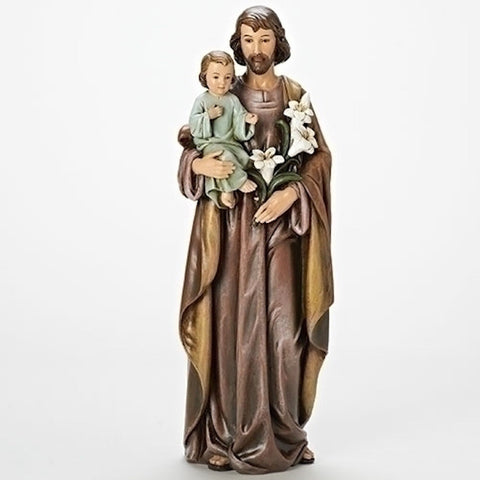 Vintage Style Saint Joseph Holding Child Jesus
