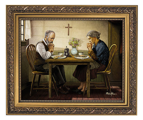 Thanksgiving Let Us Give Thanks Print In Frame By Artist Michael Adams