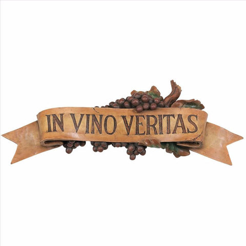 Vino Veritas Wall Plaque In Wine There Is Truth