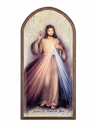 Divine Mercy Of Jesus Arched Icon Wall Plaque  By Marco Sevelli Large Size