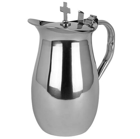 Stainless Steel Flagon Altar Water Pitcher