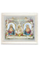 Baby Blessing Print In Pearl Frame With Glass Sacred Heart of Jesus with Immaculate Heart of Mary