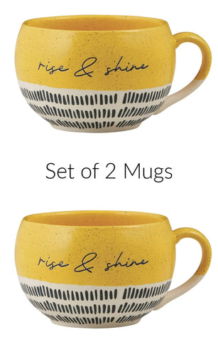 Rise And Shine Stoneware Mugs