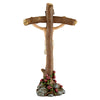 Jesus Crucifix With Roses Standing Cross