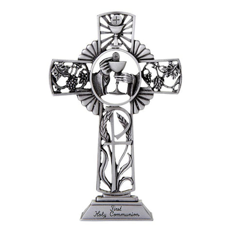 Pewter First Communion Standing Cross