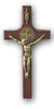 Saint benedict wooden medals wall cross