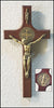 Saint Benedict Wooden Double Sided Medal Wall Cross