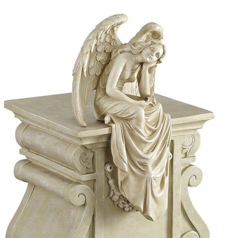 Resting Grace Seated Angel For Garden Statue