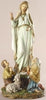 Our Lady Of Fatima With Children Statue  12" Tall