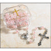 Pink Baptism Rosary - Set of 4 Baptism Favors