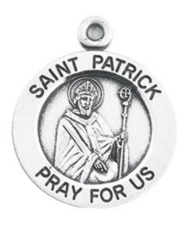 Saint Patrick Pray For Us Sterling Silver Special Irish Devotion Medal On Chain