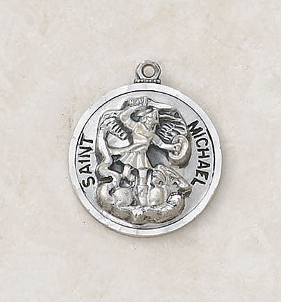 Saint Michael Archangel Medal On Chain Heritage Collection By Creed In USA