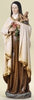Saint Theresa Holding Cross With Flowers Statue 14" Tall Renaissance Collection