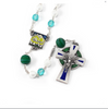 Our Lady of Knock Queen of Ireland Rosary with Murano Glass By Ghirelli 