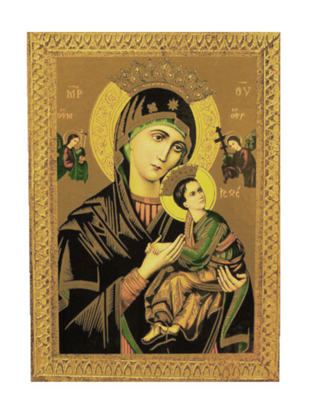 Our Lady of Perpetual Help Florentine Icon Plaque Italy – Beattitudes ...