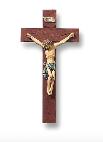 Jesus Christ Roma Traditional Style Wall Crucifix   Tomaso Roma Collection 8" Tall
