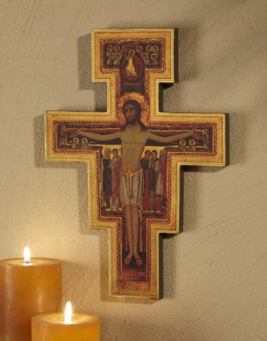 Jesus San Damiano Crucifix Marco Sevelli Florentine Plaque