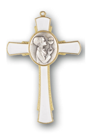 First Communion Cross With Chalice For Boys