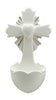 Cross Holy water font with Heart center