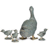 Duck with Ducklings Garden Statue 4 Piece Set