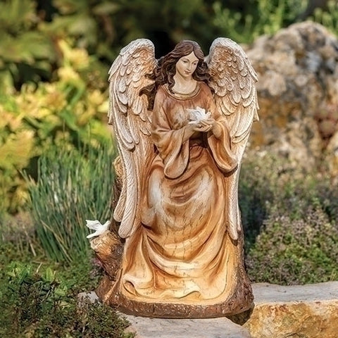 Angel With Dove Statue