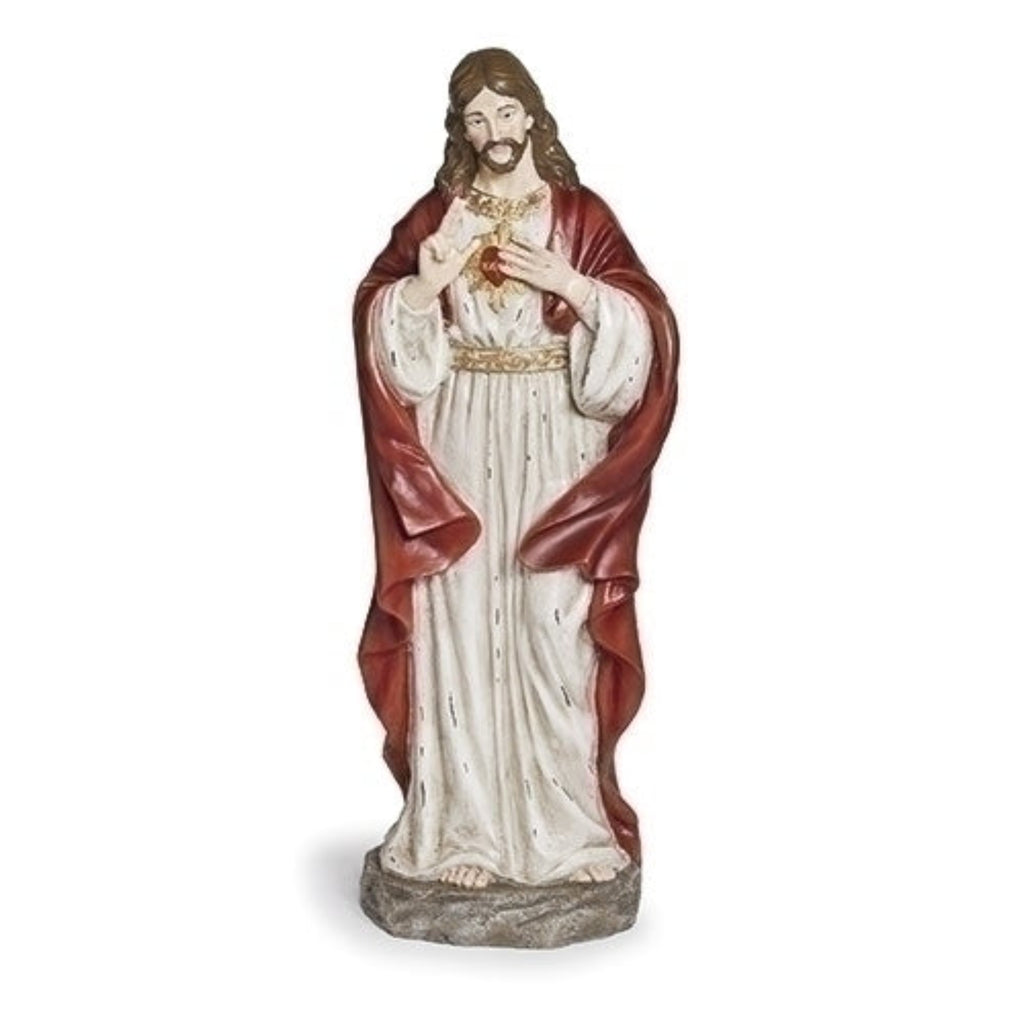 Sacred Heart of Jesus Statue Vintage Style