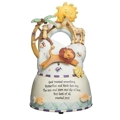 God Created Everything Musical Figure Plays You Are My Sunshine