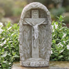 LED Solar Crucifix Grotto Garden Statue 19 Inch
