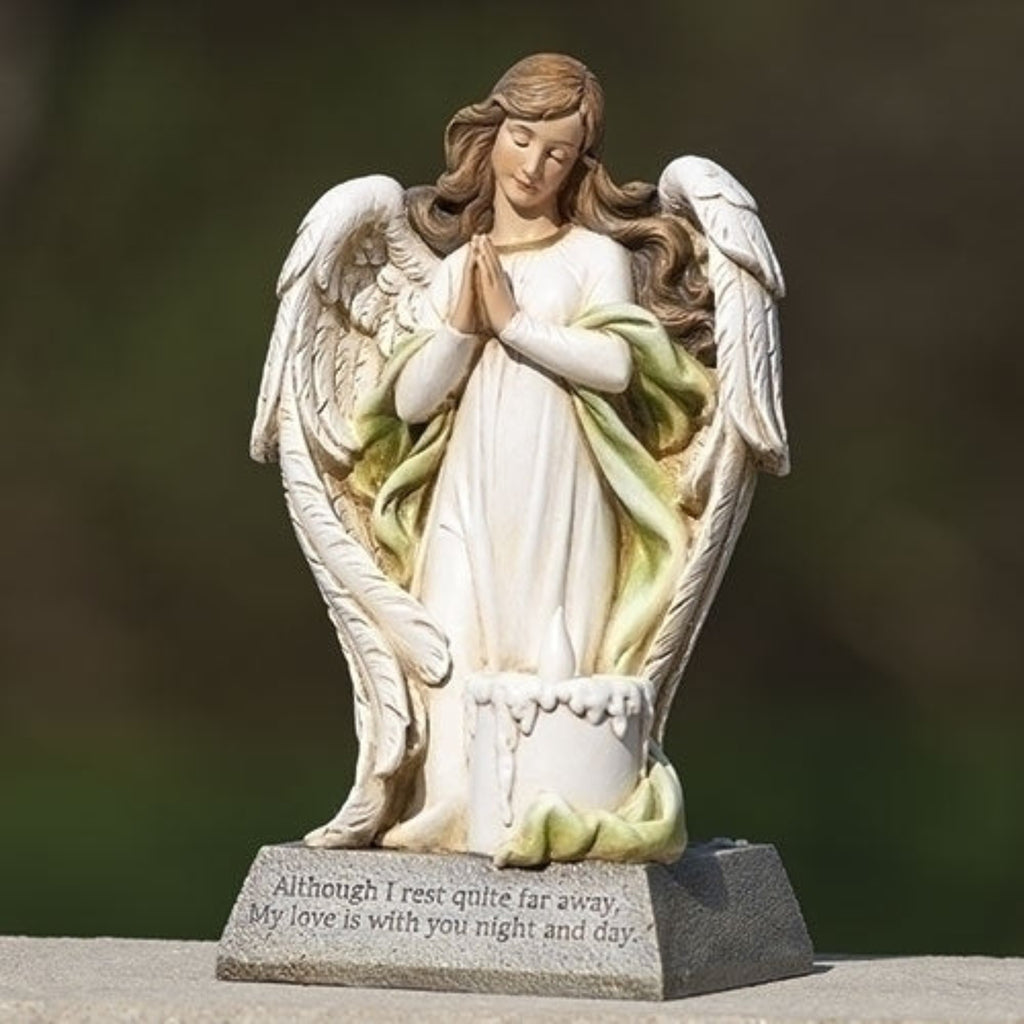 Memorial Angel Statue with Solar Light