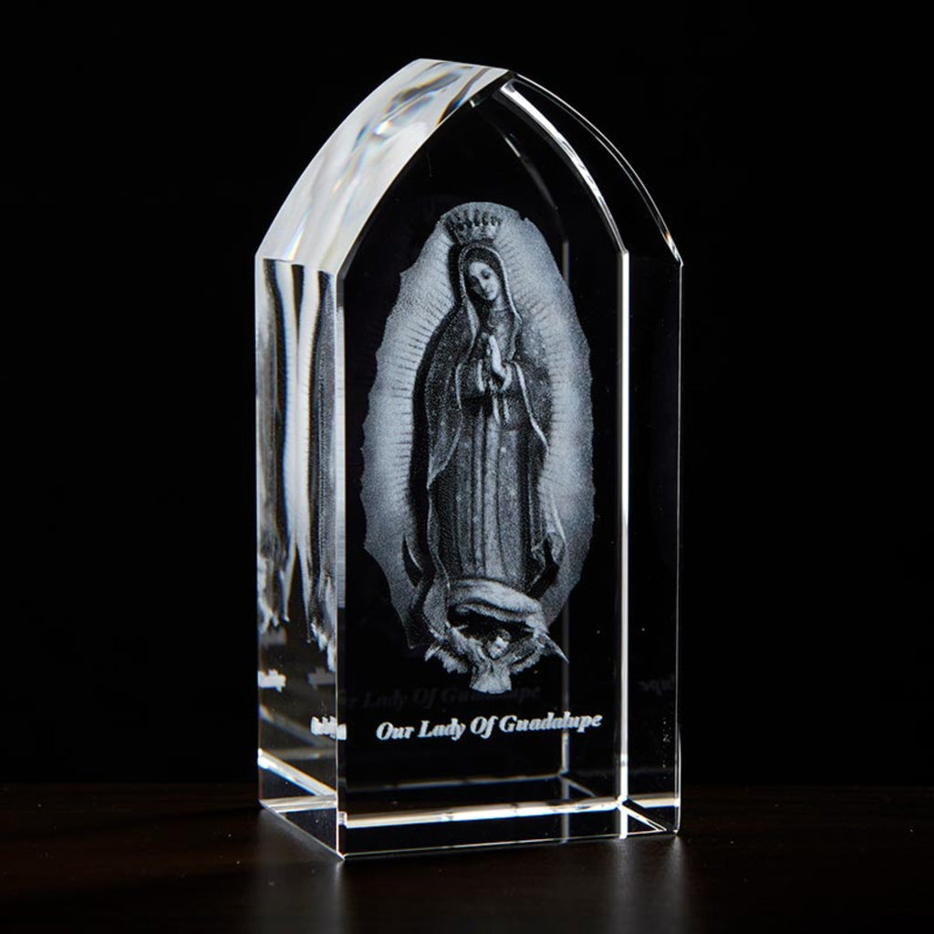Our Lady of Guadalupe Etched Glass