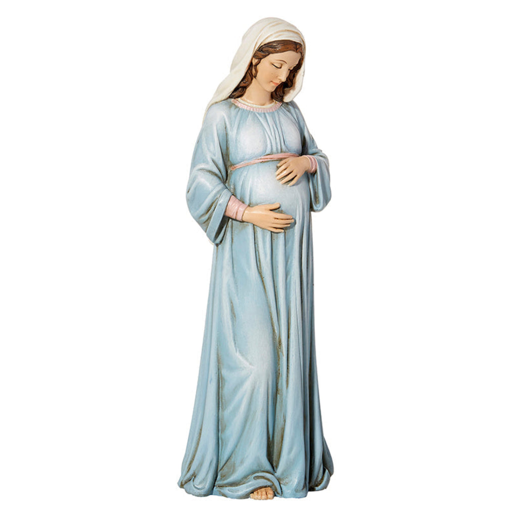 Pregnant Mary Mother Of God Statue 12 1/2 inch tall