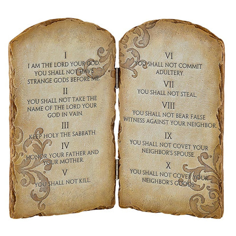 Ten Commandment Wall Plaque