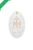 Miraculous Medal Wall Plaque in White 5x8