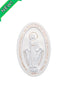 Miraculous Medal Wall Plaque in White 5x8