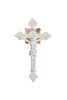 Saint Benedict Crucifix in White 7.75 Inch