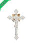 Saint Benedict Crucifix in White 7.75 Inch